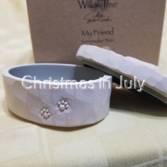 Willow Tree Susan Lordi My Friend Keepsake Box puppy dog #26616 with box - Picture 4 of 4